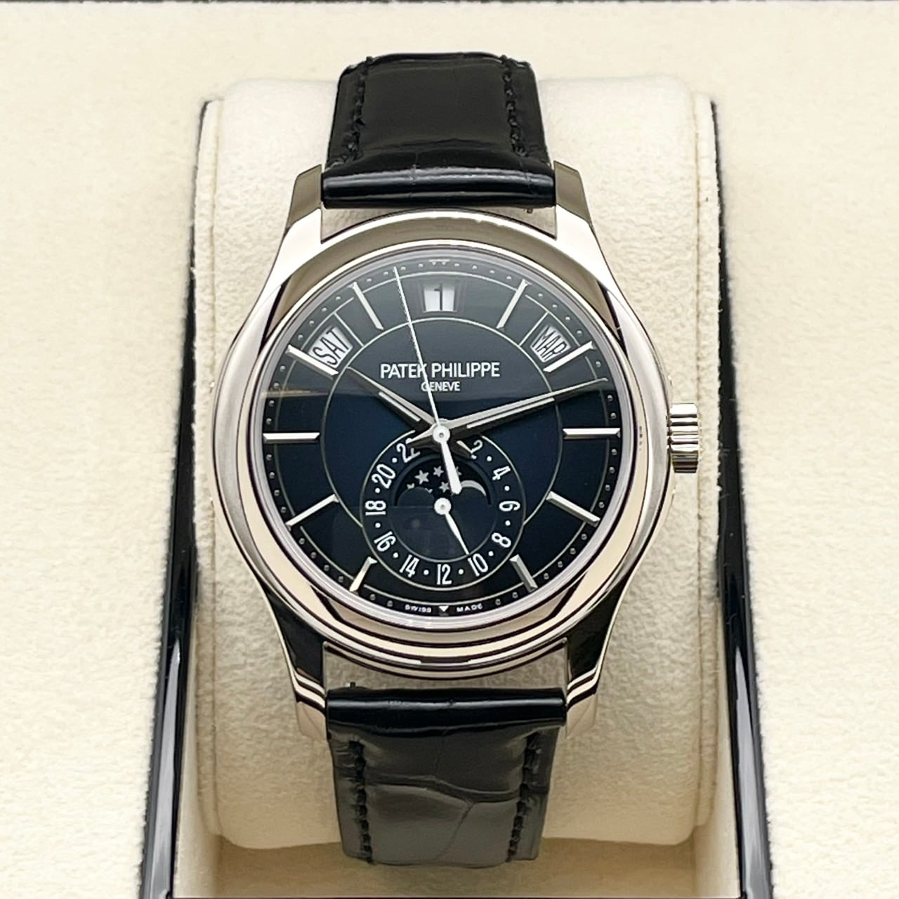 Pre-Owned Patek Philippe Complication 5205G-013 Blue Black 40mm