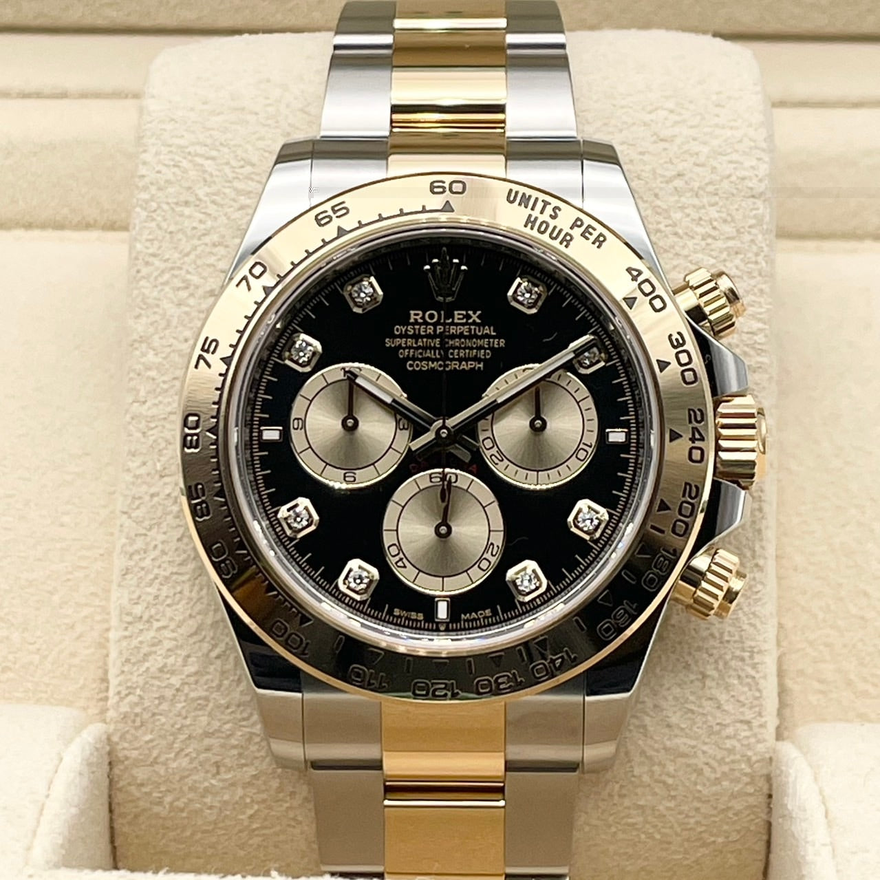 Rolex Daytona 126503G Bright Black & Golden 8P Diamond 40mm