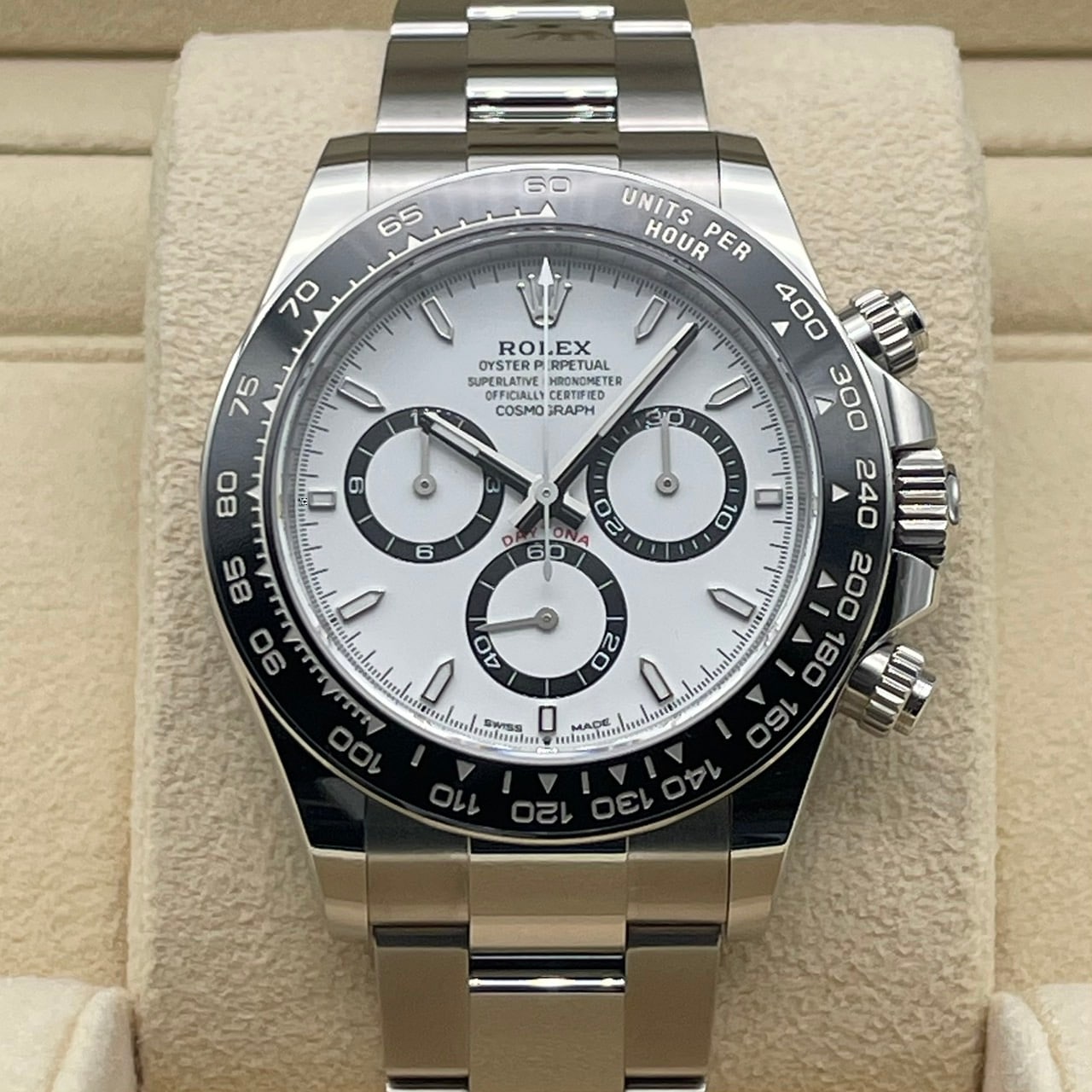 劳力士代托纳126500LN白色不锈钢40mm