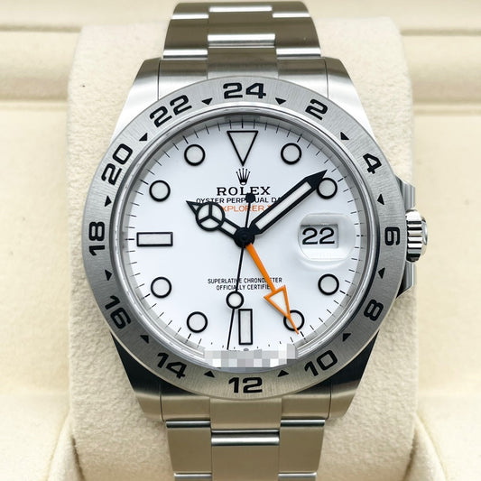 Pre-Owned Rolex Explorer II 226570 White Oyster Bracelet 42mm