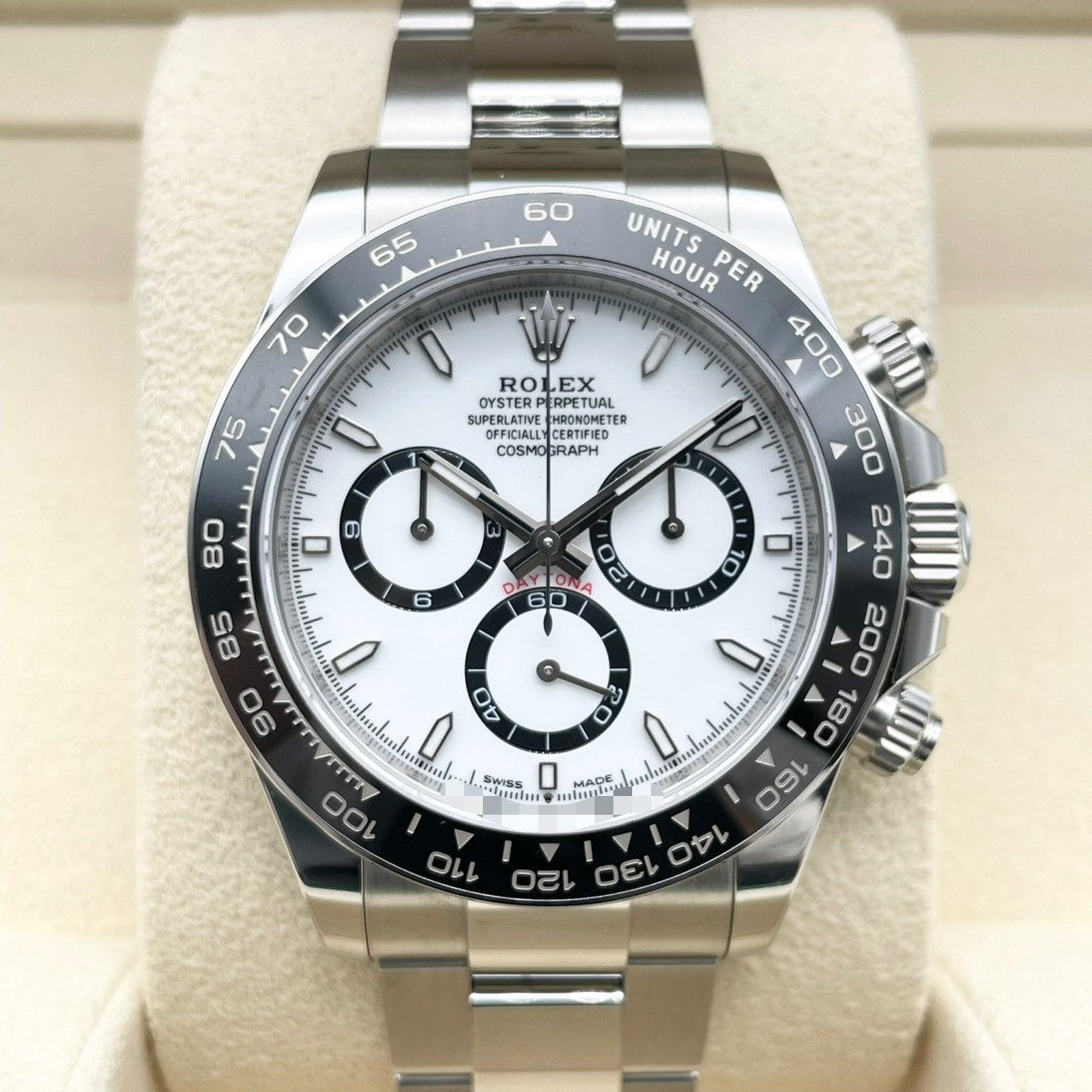 劳力士代托纳126500LN白色不锈钢40mm
