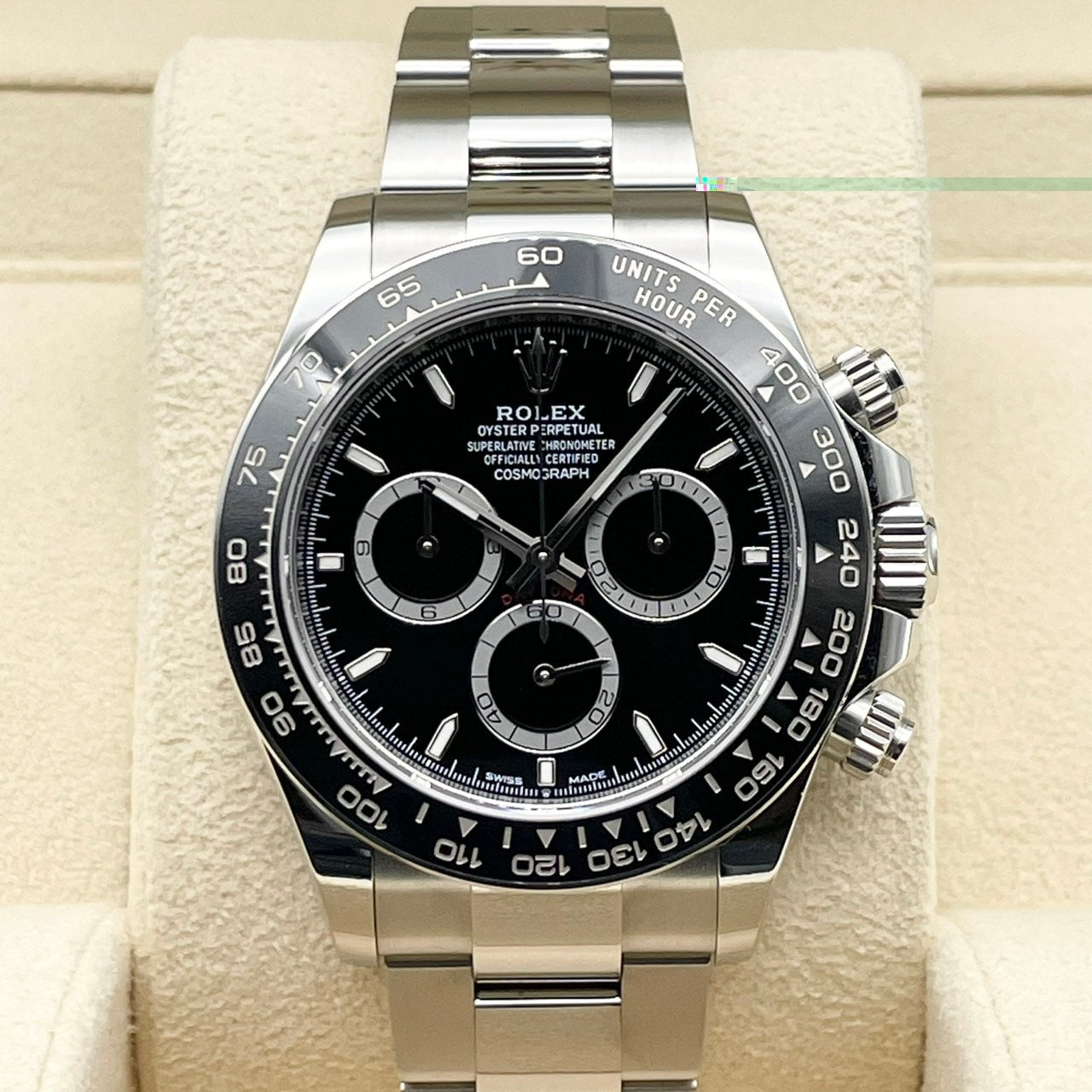 劳力士代托纳126500LN黑色不锈钢牡蛎手链40mm