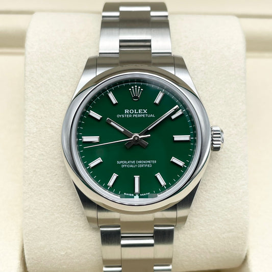 Pre-Owned Rolex Oyster Perpetual 277200 Oyster Bracelet Green 31mm