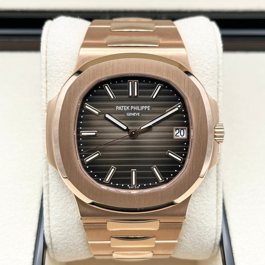 Pre-Owned Patek Philippe Nautilus 5711/1R-001 Brown Rose Gold 40mm