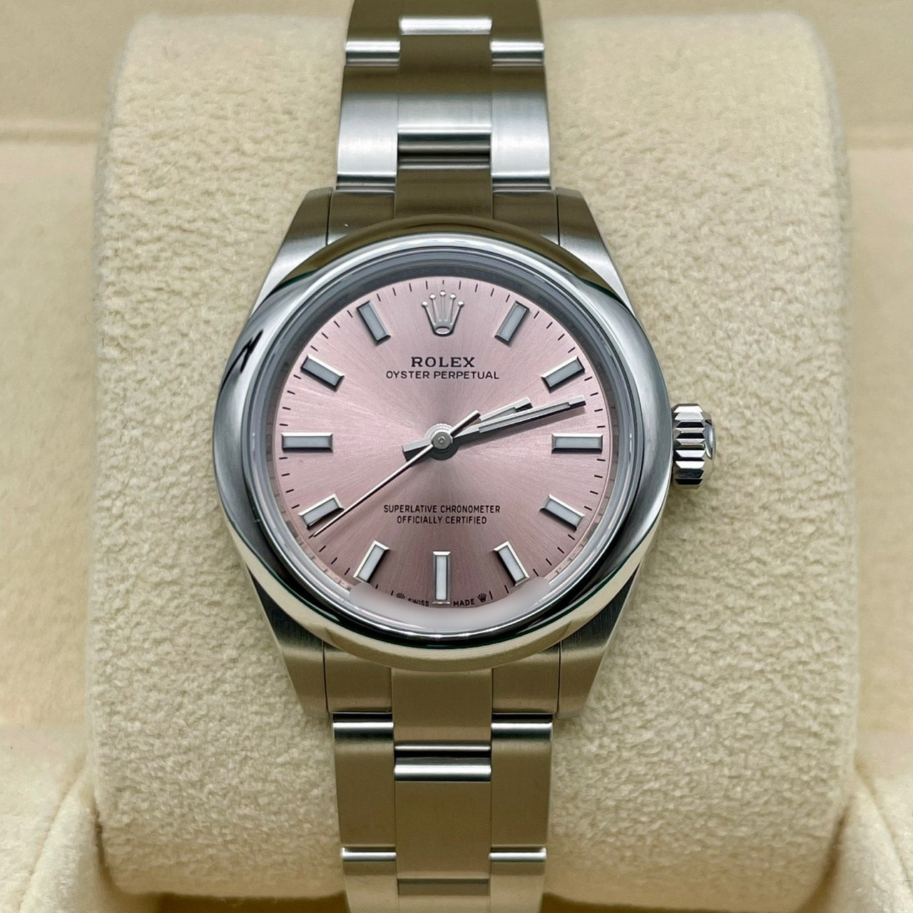 プレオウンド ロレックス オイスターパーペチュアル 276200 ピンク ステンレスチール 28mm