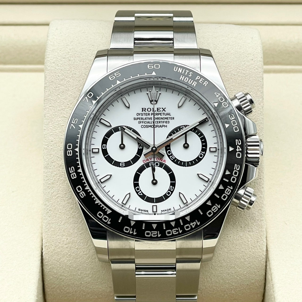劳力士代托纳126500LN白色不锈钢40mm