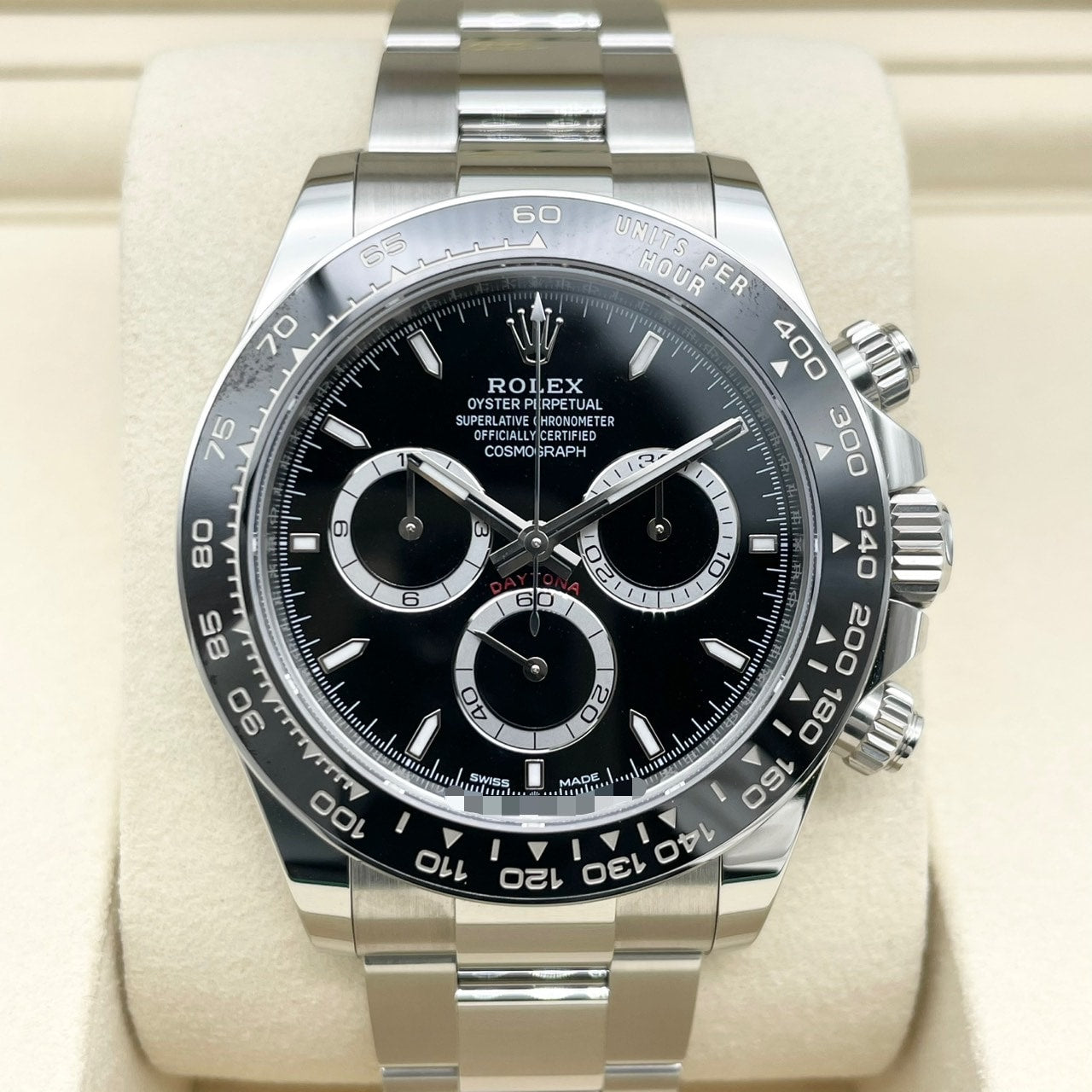 劳力士代托纳126500LN黑色不锈钢牡蛎手链40mm