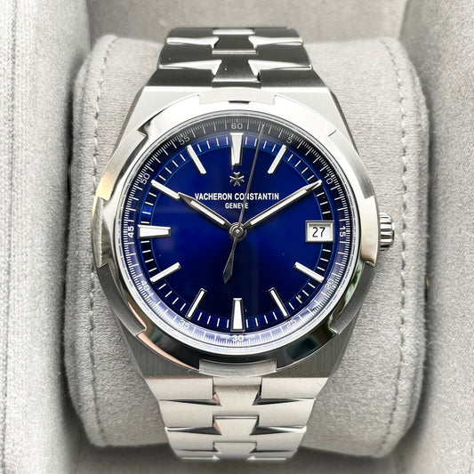Pre-Owned Vacheron Constantin Overseas 4520V/210A-B128 Stainless Steel Blue 41mm
