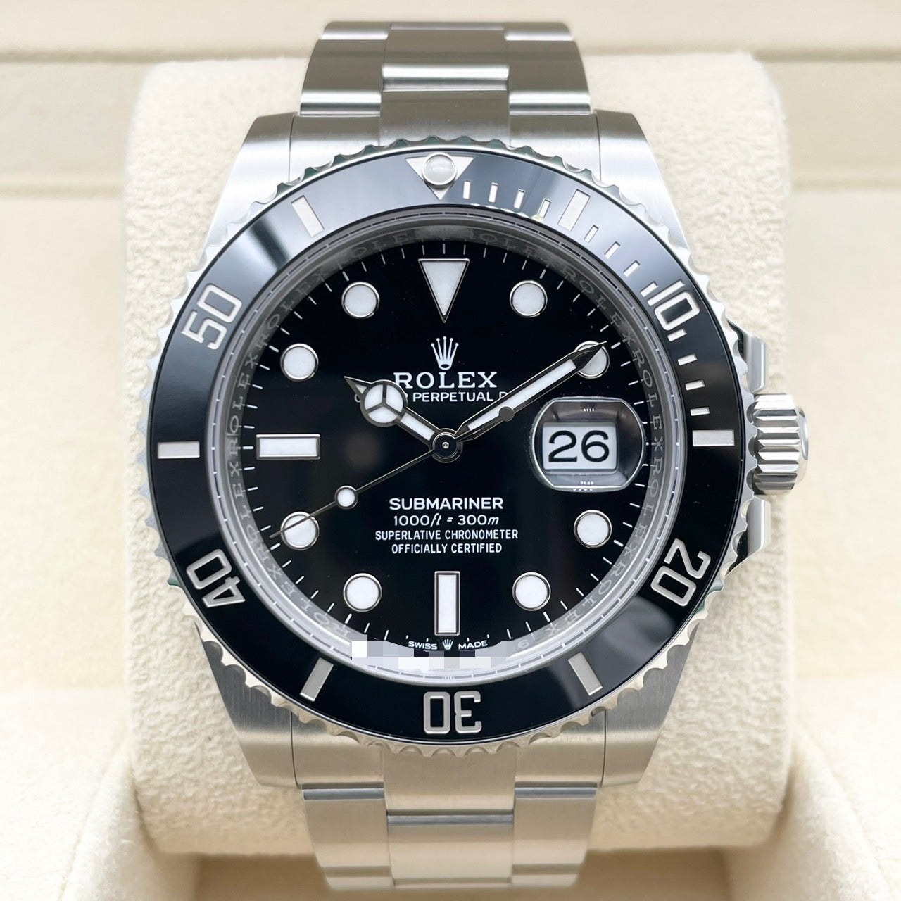 사전 소유 롤렉스 서브 마리너 날짜 126610ln 검은 색 41mm