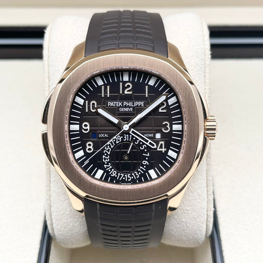 Pre-Owned Patek Philippe Aquanaut 5164R-001 Brown Embossed 40.8mm