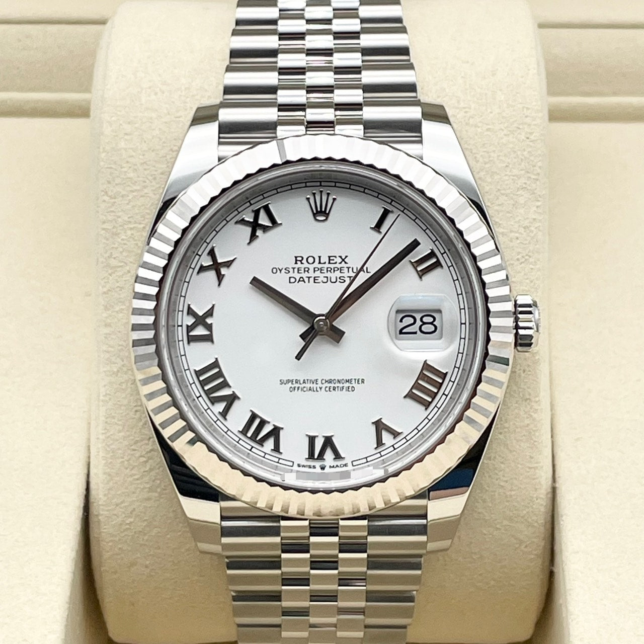 プレオウンド ロレックス デイトジャスト 126334 ホワイトローマン ジュビリーブレスレット 41mm