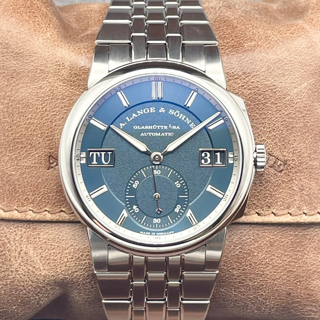 プレオウンド ランゲ&ゾーネ オデュッセウス 363.179 ダークブルー ステンレススチール 40.5mm