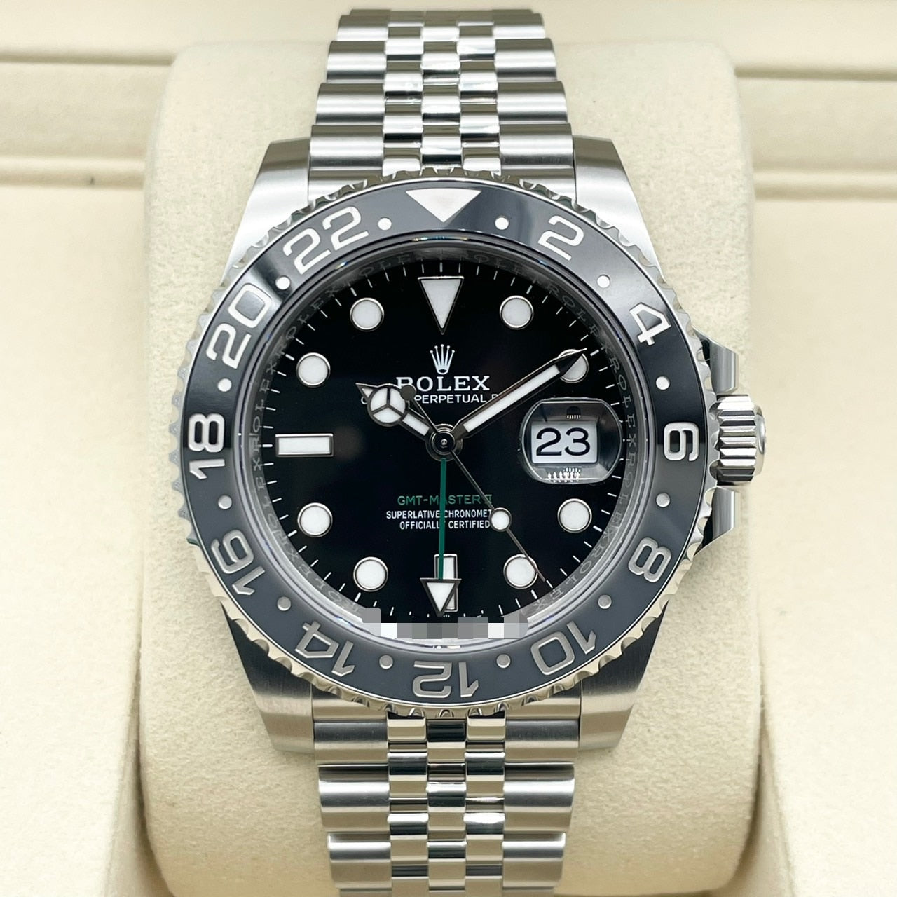 Pre-Owned Rolex GMT Master II 126710GRNR Black Jubilee Bracelet 40mm