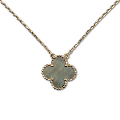 Pre-Owned Van Cleef & Arpels Vintage Alhambra Pendant VCARP4KK00 Mother of Pearl Rose Gold