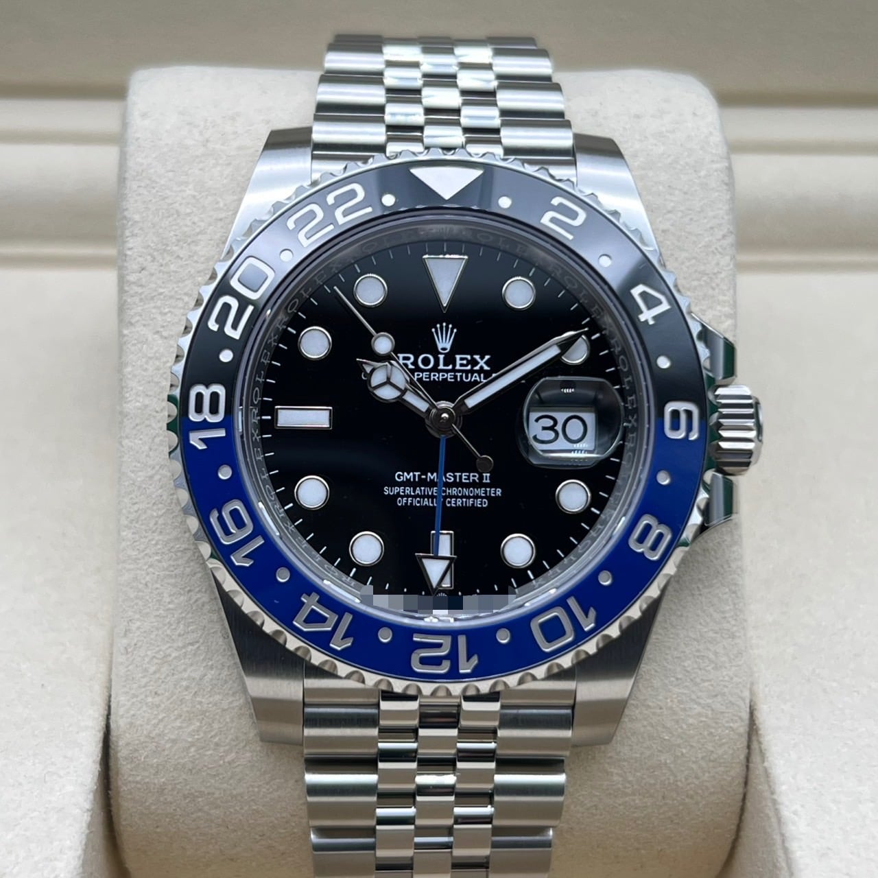 Pre-Owned Rolex GMT Master II 126710BLNR Batman Jubilee Bracelet 40mm