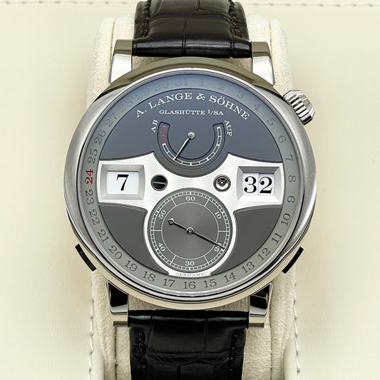Pre-Owned Lange & Söhne Zeitwerk Date 148.038 White Gold 44.2mm