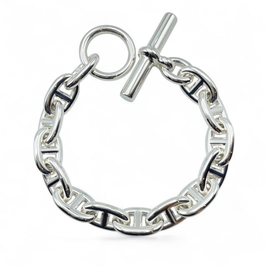 プレオウンドエルメス シェーヌ・ダンクル ブレスレット MM シルバー925 14コマ