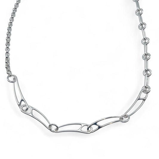 プレオウンドエルメス シェーヌ・ダンクル パンクネックレス 42�p シルバー925