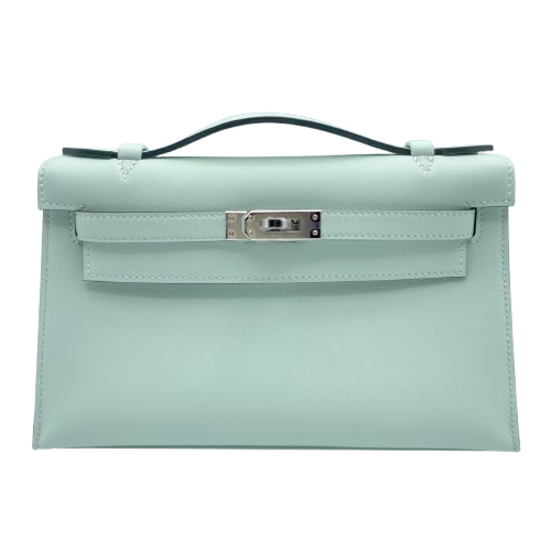 Pre-Owned Hermes Mini Evelyn Amazone TPM Grineve Taurillon Clemence Gold Hardware B Stamped