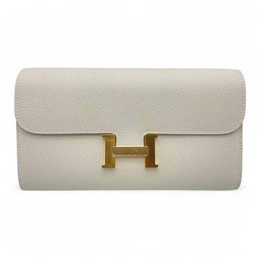 Pre-owned Hermes Constance Long to Go Nata Epson Gold hardware K stamp