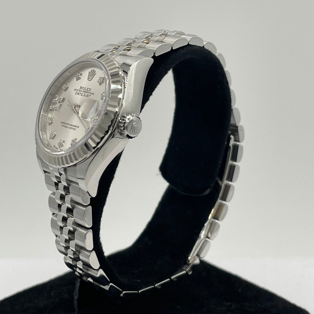 Pre-Owned Rolex Datejust 279174G 9P/IX Diamond Jubilee Bracelet Silver 28mm