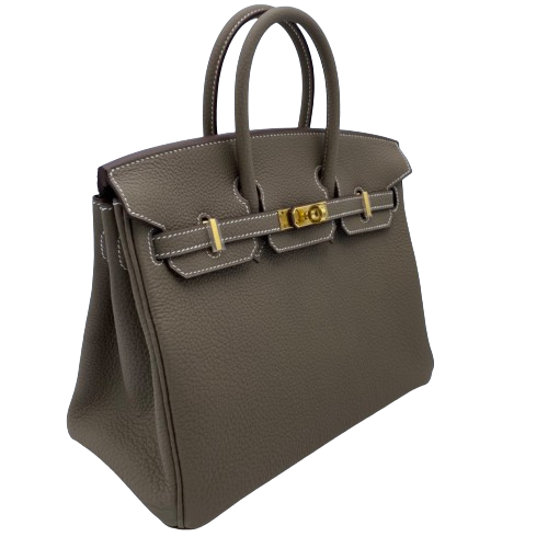Hermes Birkin 25 Etoup Togo Gold Hardware B가 새겨 져 있습니다