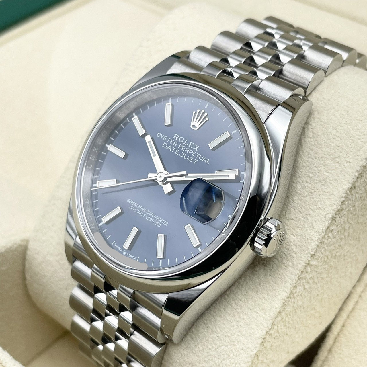 プレオウンド ロレックス デイトジャスト 126200 ジュビリーブレスレット ブルー 36mm