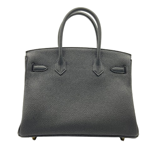 Hermes Birkin 30 Black Togo Gold Hardware B가 새겨 져 있습니다