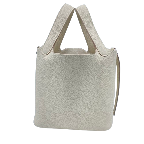 Hermes Picotin Lock PM Beton Torillon Clemence Silver Metal Fittings B 조각.