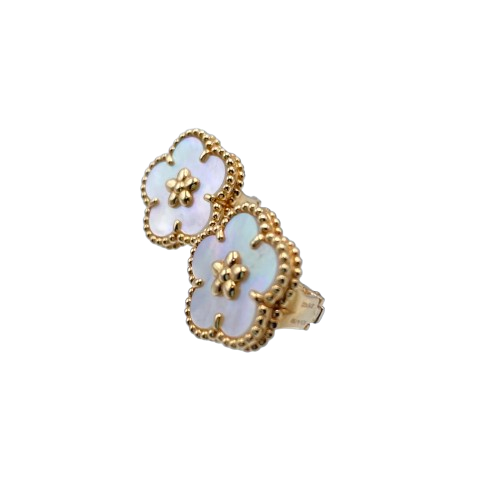 Van Cleef & Arpels Lucky Spring Plum Blossom Earrings VCARP7RU00 진주의 어머니