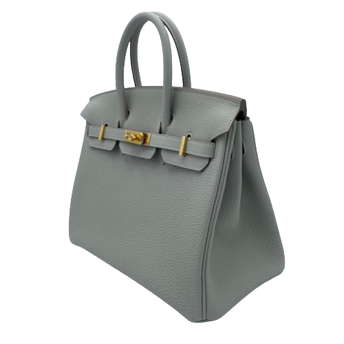 Hermes Birkin 25 그리퍼 토고 골드 하드웨어 B가 새겨 져 있습니다