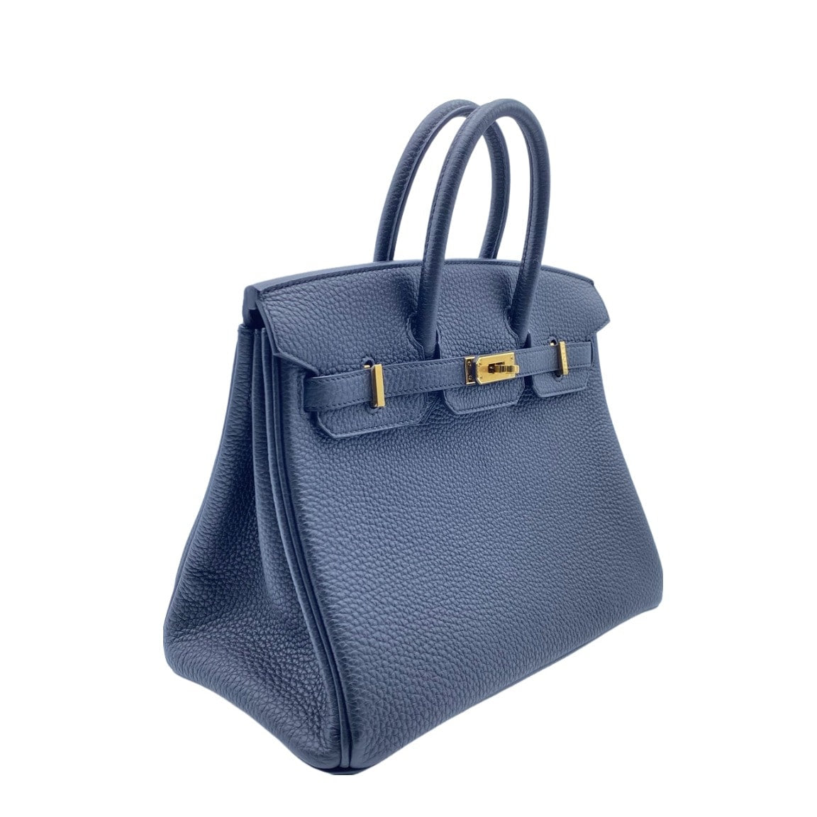 Hermes Birkin 25 Noir Togo Gold Hardware U Engraved