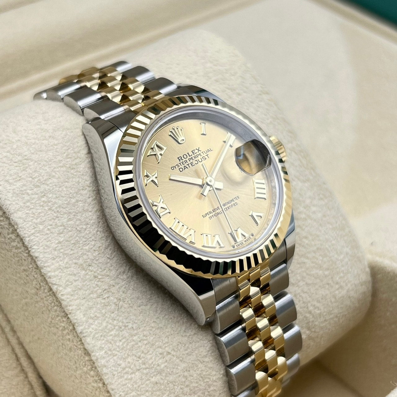 プレオウンド ロレックス デイトジャスト 279173 シャンパン ローマン ジュビリーブレス 28mm