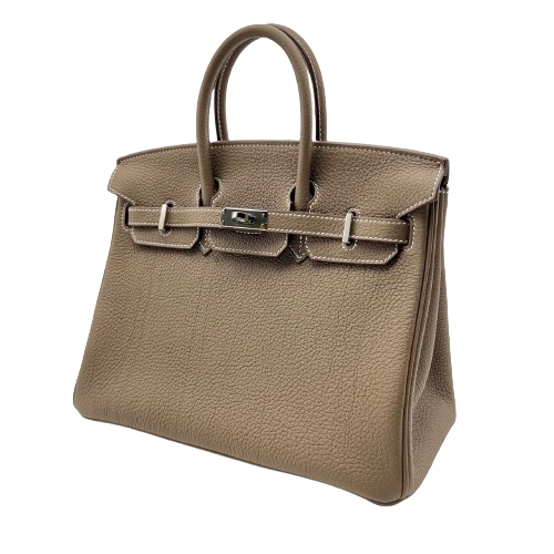 Hermes Birkin 25 Etoup Togo Silver Metal Fittings B 조각