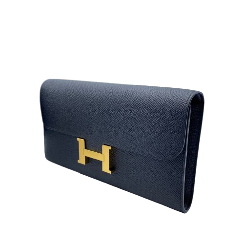 Hermes Constance Tugo 21 Noir Vaud Epson Gold Hardware u Engraved