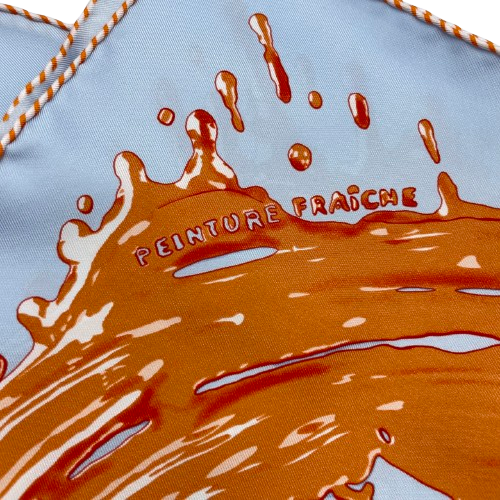 プレオウンド エルメス ガヴロッシュ Peinture Fraiche カレ45 シルク