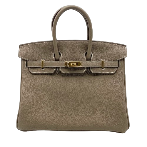 Hermes Birkin 25 Etoup Togo Gold Hardware B가 새겨 져 있습니다