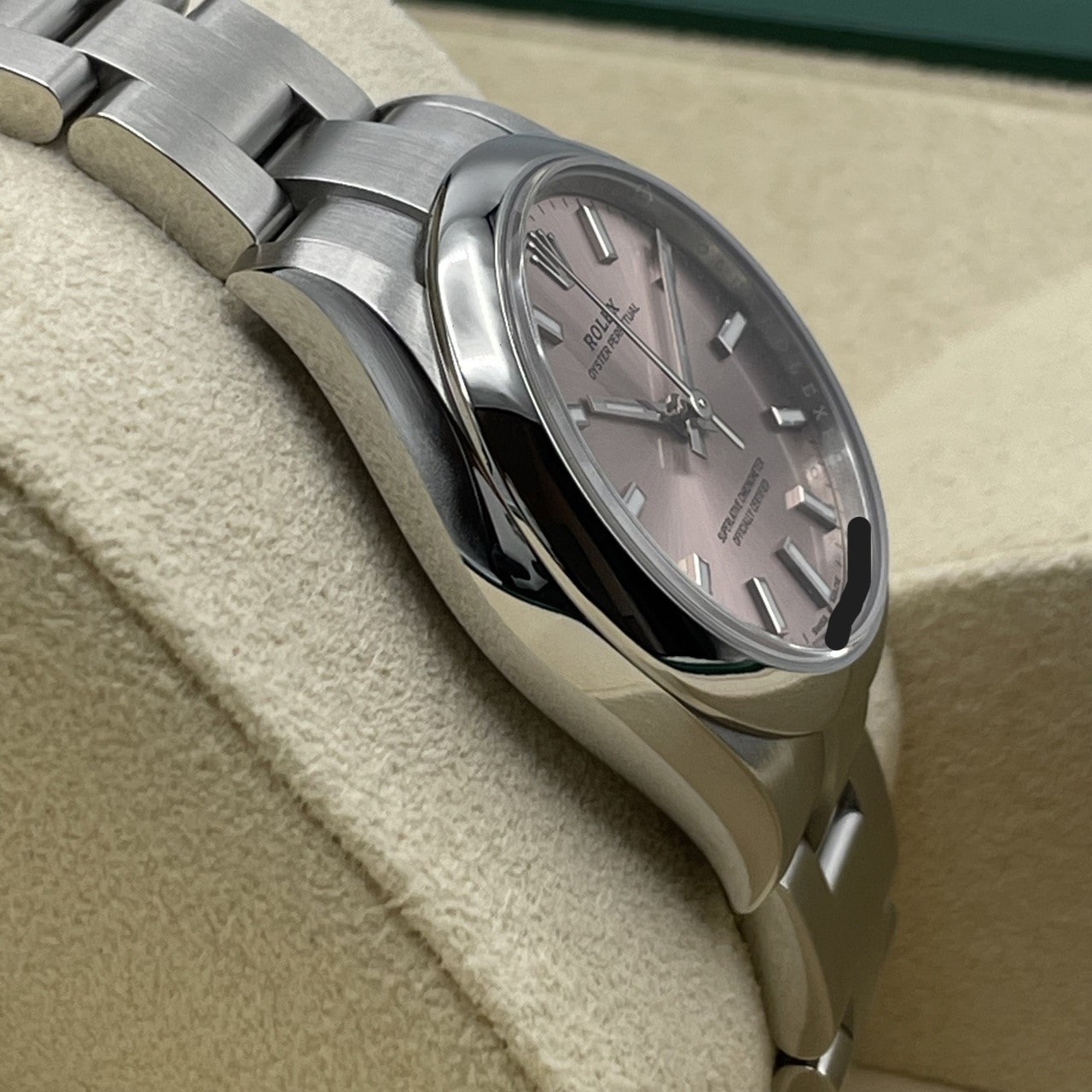 プレオウンド ロレックス オイスターパーペチュアル 277200 ピンク ステンレススチール 31mm