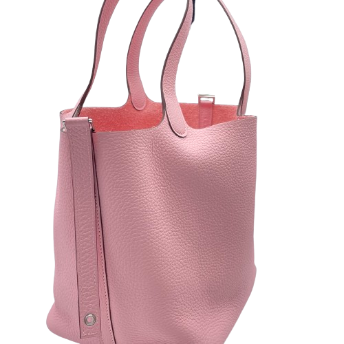 プレオウンド エルメス ピコタンロック MM ローズサクラ トリヨンクレマンス シルバー金具 B刻印