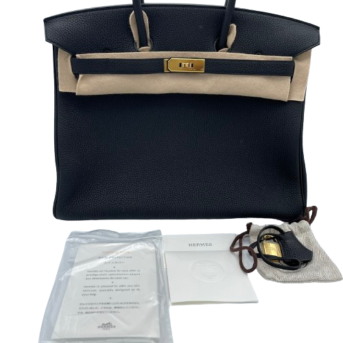 Hermes Birkin 35 누아르 토고 골드 하드웨어 □ n 조각 (2010 년 제작)