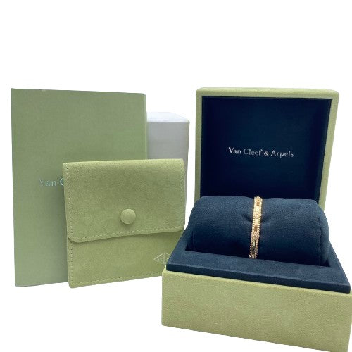 Van Cleef & Arpels Perle Sweet Clover Bracelet Small Model VCARP6X100 18K 로즈 골드/다이아몬드