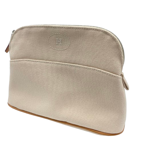 【低于标价】Hermes Bolide 小包 迷你天然帆布 银扣