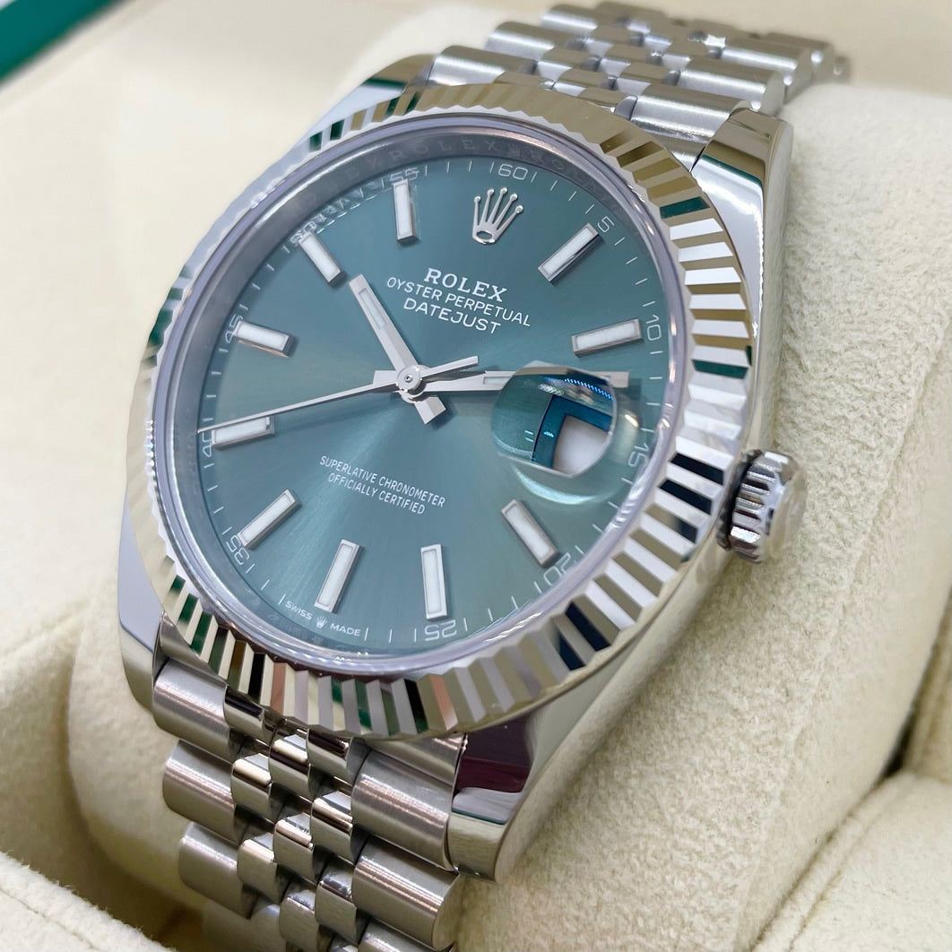 Pre-Owned Rolex Datejust 126334 Mint Green