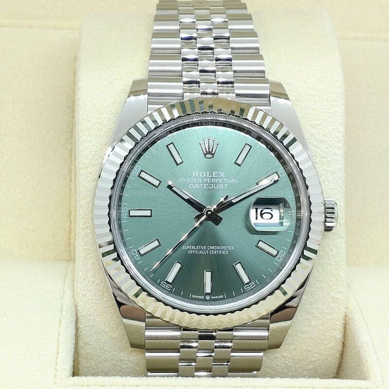 Pre-Owned Rolex Datejust 126334 Mint Green