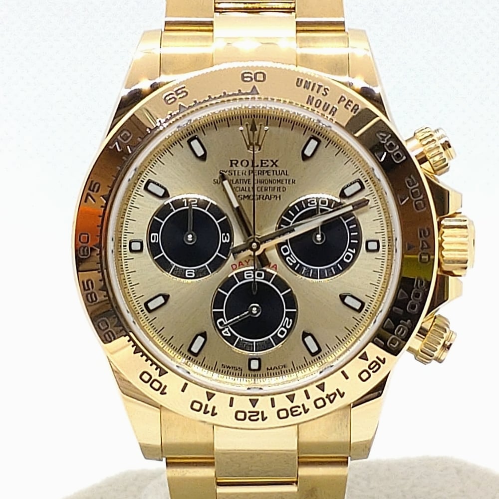 Pre-Owned Rolex Daytona 116508 Oyster Bracelet Champagne & Black