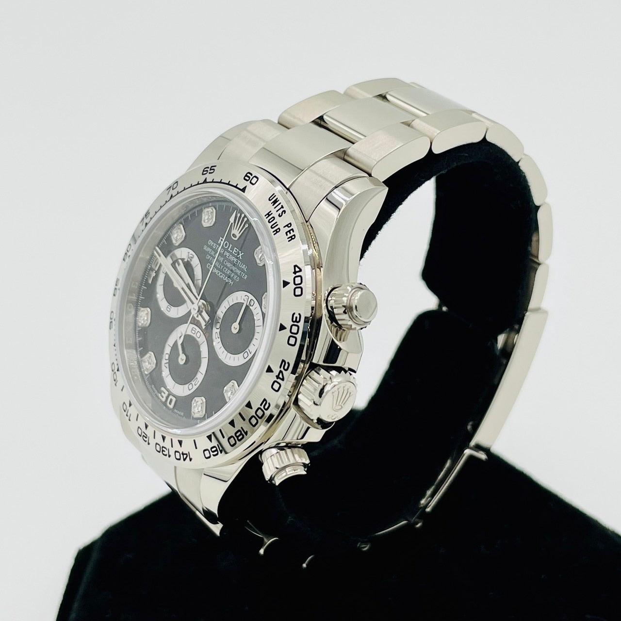 Pre-Owned Rolex Daytona 116509G Black 8P Diamond New May 2023