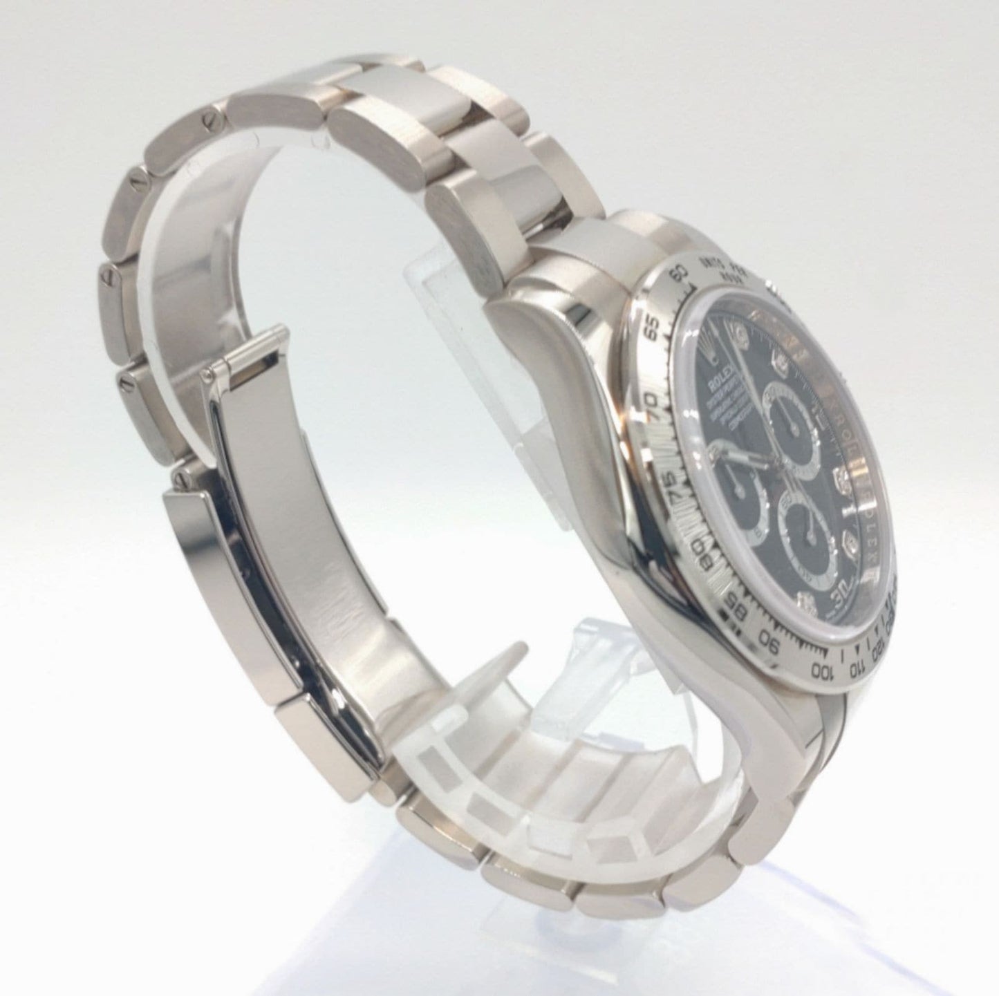 Pre-Owned Rolex Daytona 116509G Oyster Bracelet Steel & Black