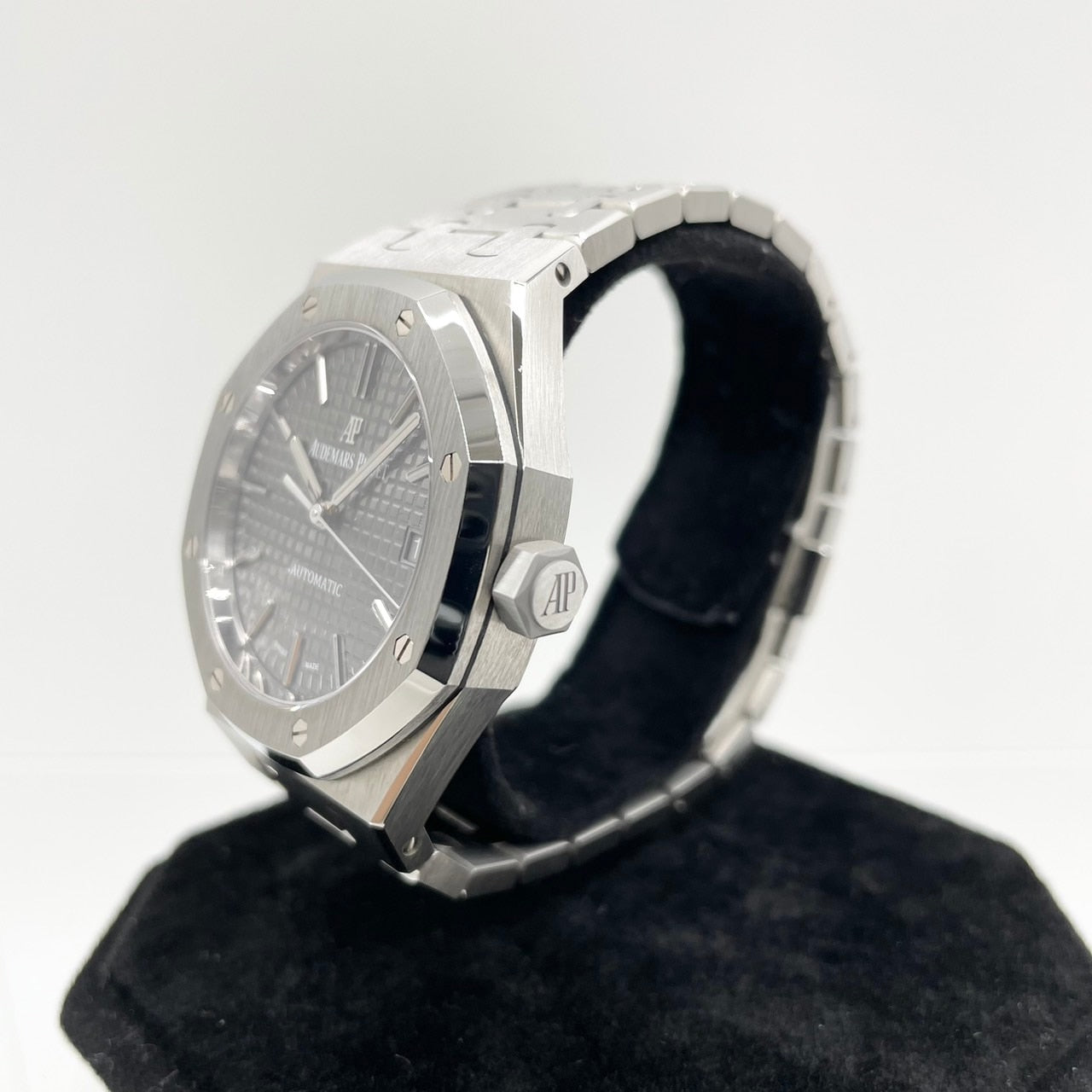 사전 소유의 Audemars Piguet Royal Oak 15450st.oo.1256st.02 회색 37mm