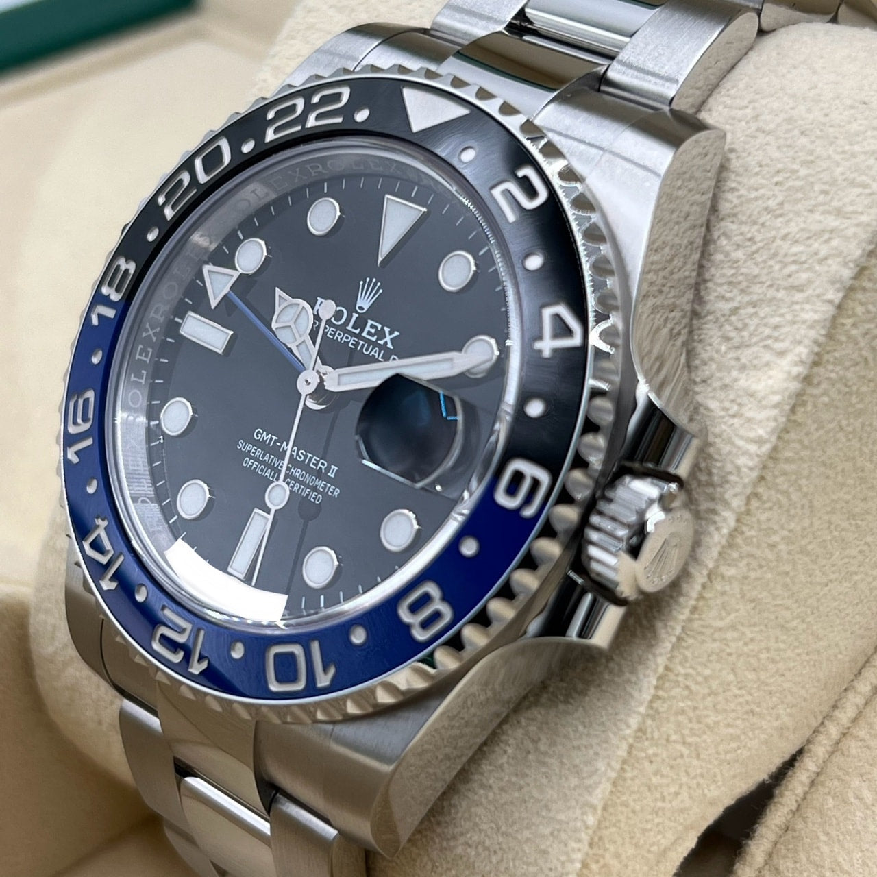 롤렉스 GMT 마스터 II 126710BLNR 굴 팔찌 검은 배트맨 40mm