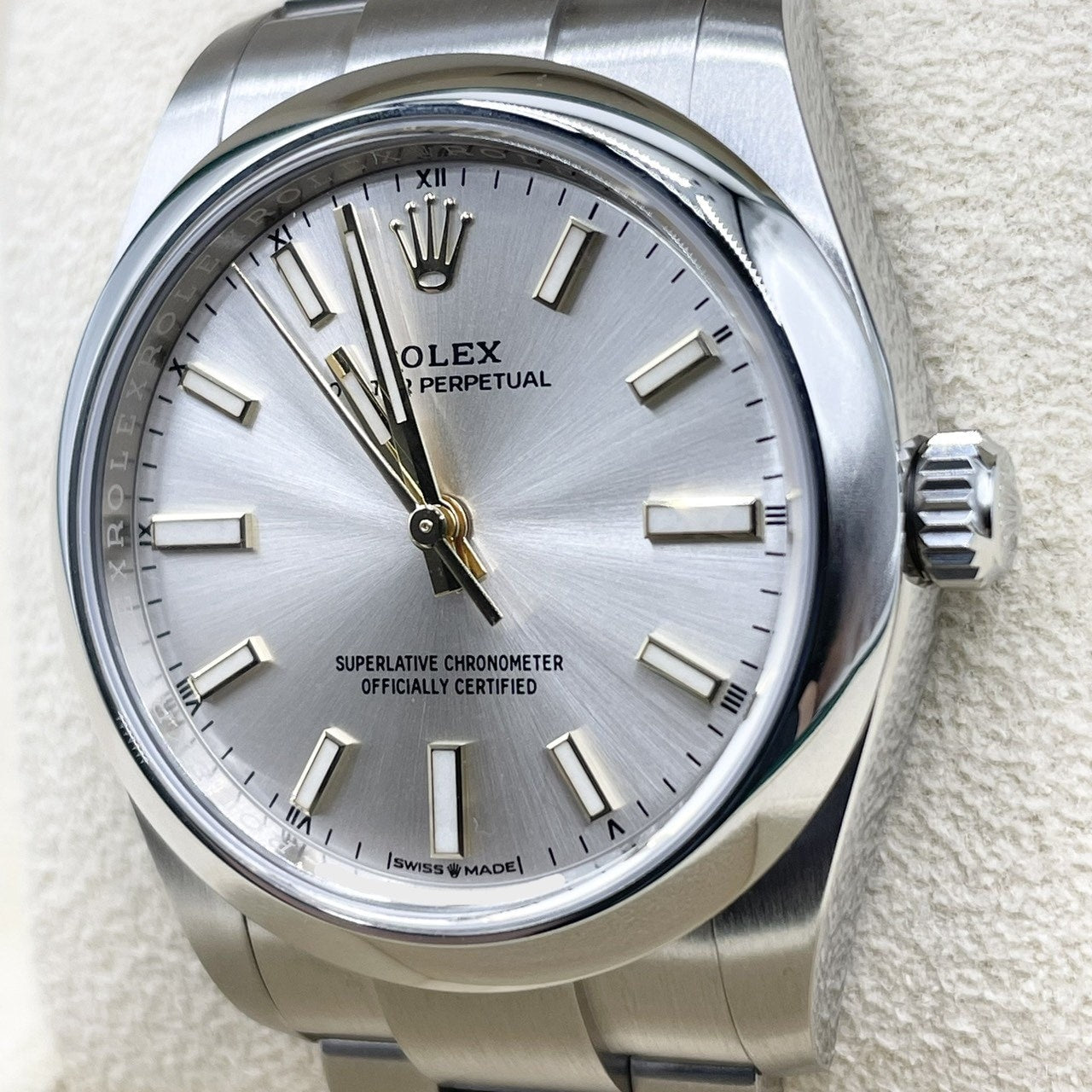 プレオウンド ロレックス オイスターパーペチュアル 124200 シルバー オイスターブレスレット 34mm